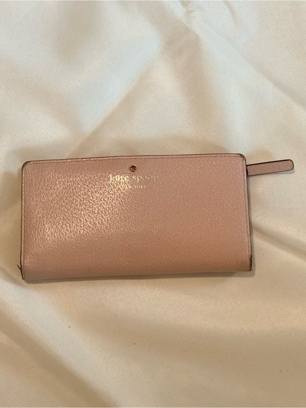 kate spade Light Blush Pink Leather Zip-Around Wallet